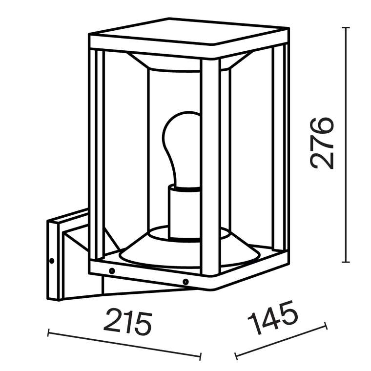 Настенный светильник (бра) Outdoor O452WL-01GF Cell Outdoor
