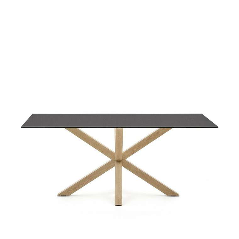 Обеденный стол Argo 180 черно-бежевого цвета