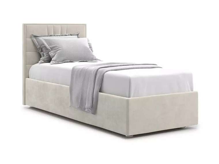 Кровать Premium Milana 90х200 бежевого цвета с подъемным механизмом