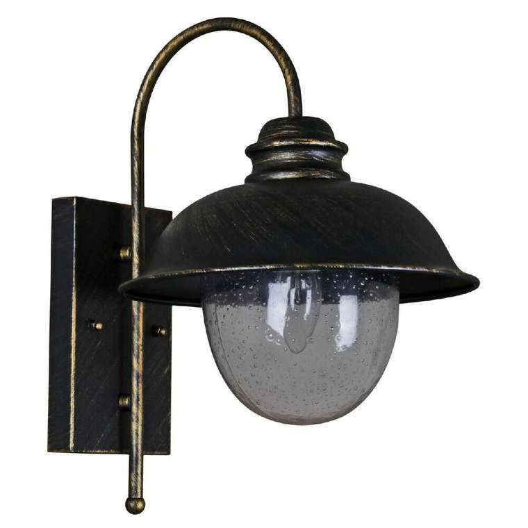Уличный настенный светильник 08300-9.2-001SJ BKG черного цвета