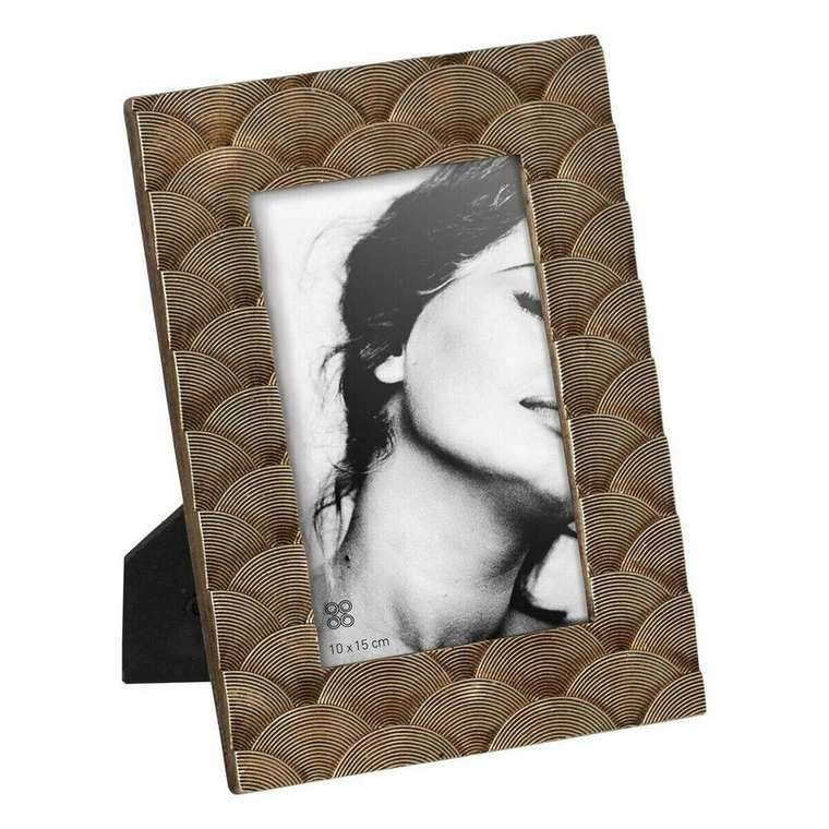 Фоторамка Позолоченный полистоун 17,2 x 1,5 x 22,3 cm