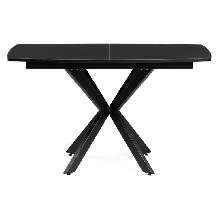 Раскладной обеденный стол Палу черного цвета
