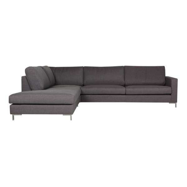 Угловой диван Quattro темно-серого цвета