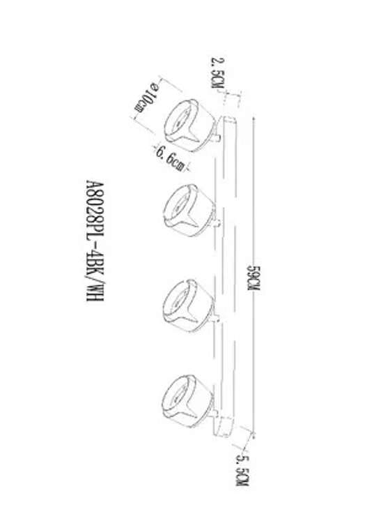 Спот Arte Lamp AMAKS A8028PL-4BK