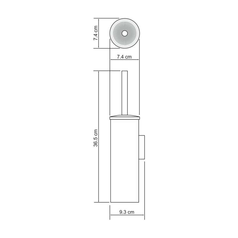 Подвесная щетка для унитаза K-1087BLACK