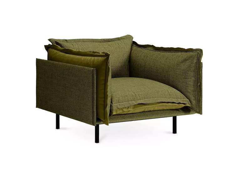 Кресло Barcelona зеленого цвета