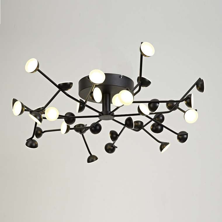 Потолочная люстра Adn 6422 (алюминий, цвет черный)