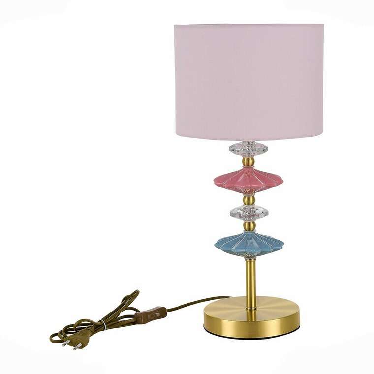 Настольная лампа Золотистый/Розовый E14 1*40W ATTIC
