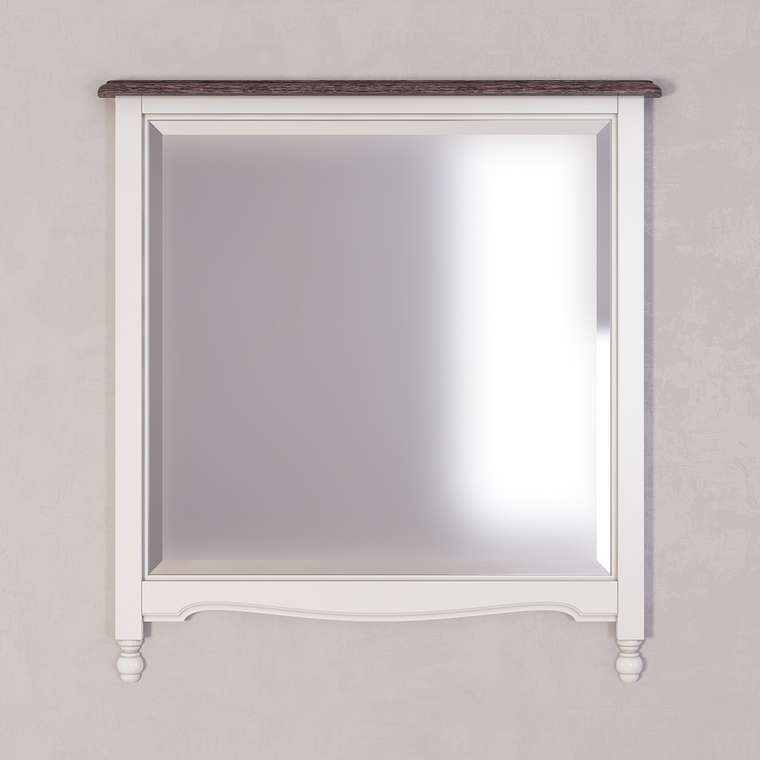 Зеркало прямоугольное Leblanc белого цвета