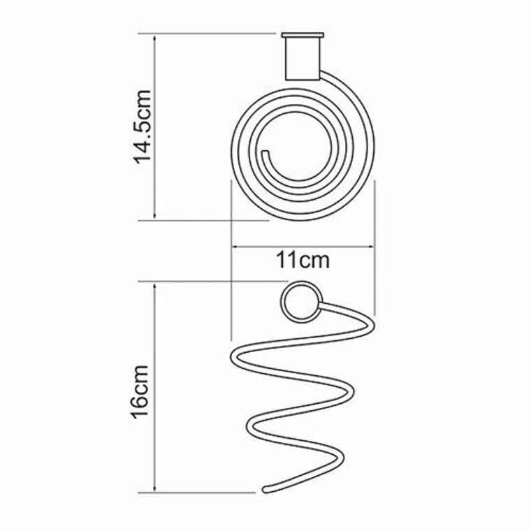 Держатель фена K-1080W белого цвета