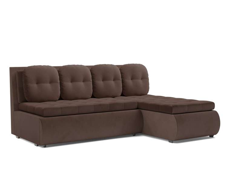 Угловой диван-кровать Кормак светло-коричневого цвета