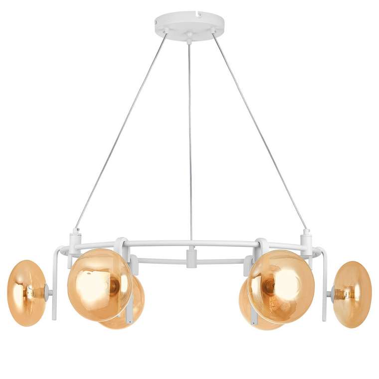 Люстра GAMMA G9 6х6W(led) G9 БЕЛЫЙ/ЯНТАРЬ