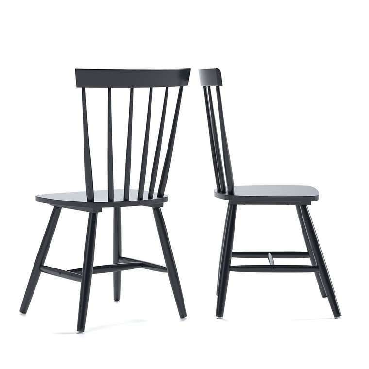 Набор из двух стульев Jimi черного цвета