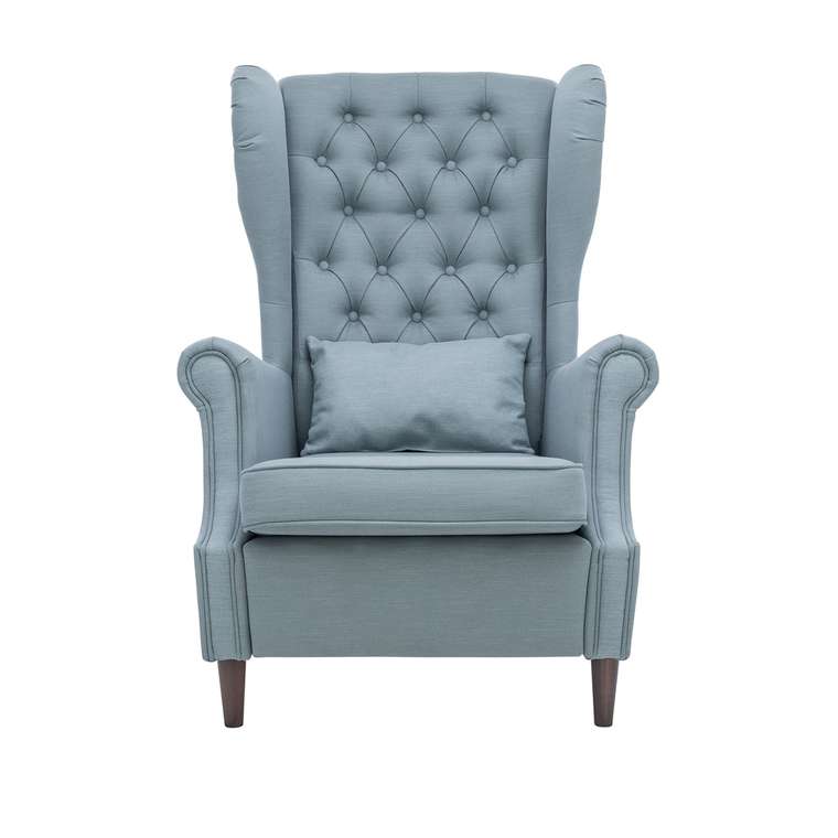 Кресло Винтаж серо-голубого цвета