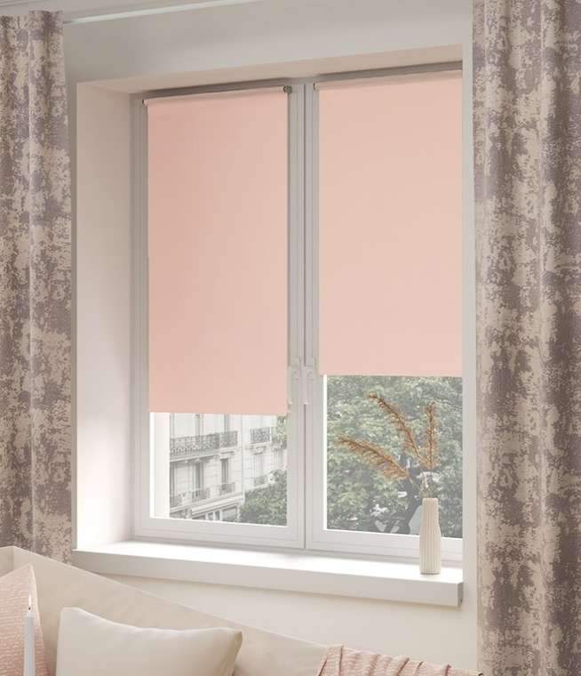 мини ролета Лайт 98х175 пудра