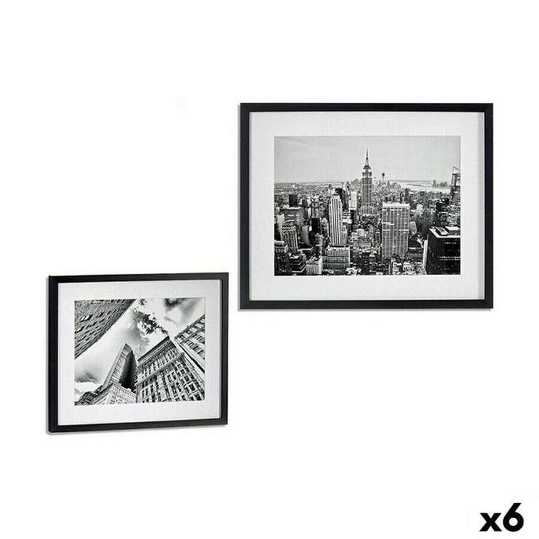 Картина Сооружение Деревянный Cтекло 43 x 3 x 53 cm (6 штук)