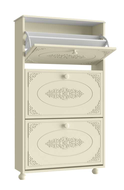 Тумба для обуви Ассоль плюс АС-46 цвета ваниль