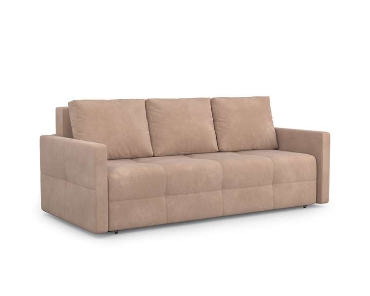 Прямой диван-кровать Марсель 2 бежевого цвета