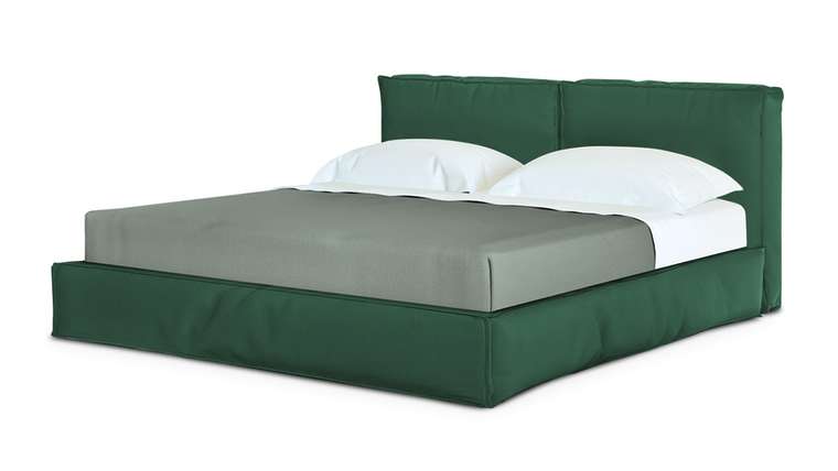 Кровать Латона 200х200 зеленого цвета