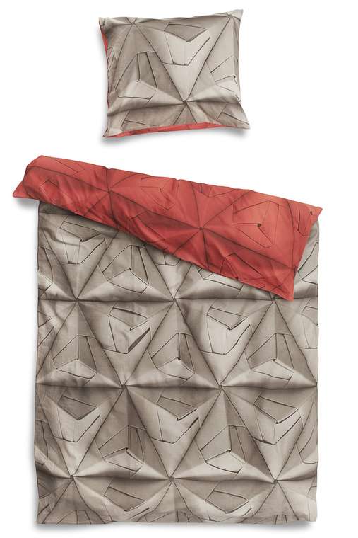Комплект постельного белья "Оригами" красный 150х200
