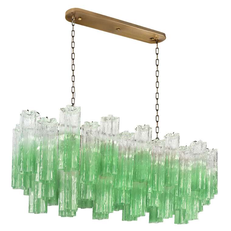 Подвесная люстра Murano 10580/1000R Clear green (стекло, цвет зеленый)