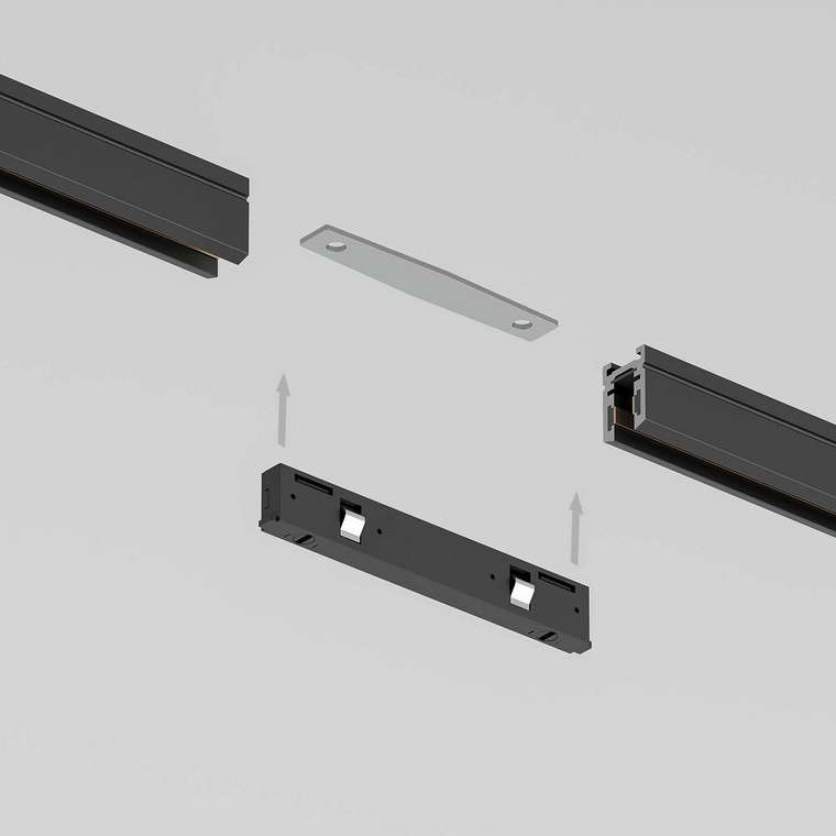 Прямой коннектор черный Mini Magnetic 