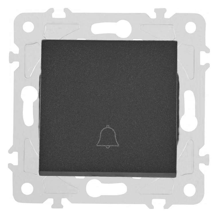 Кнопка звонка без рамки 203.36-1.black