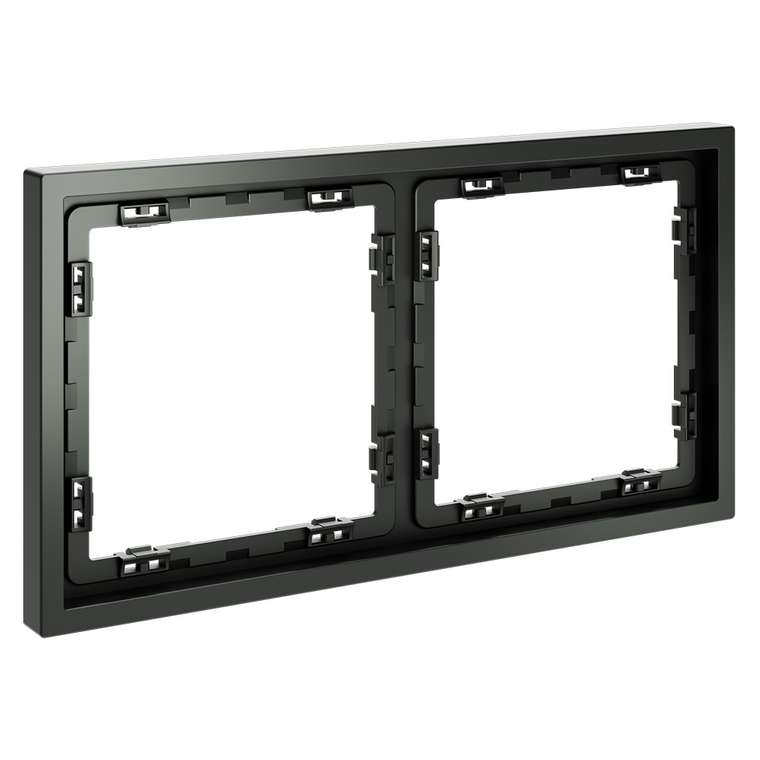 Рамка пластиковая VOLTUM S70 на 2 поста, (титан)