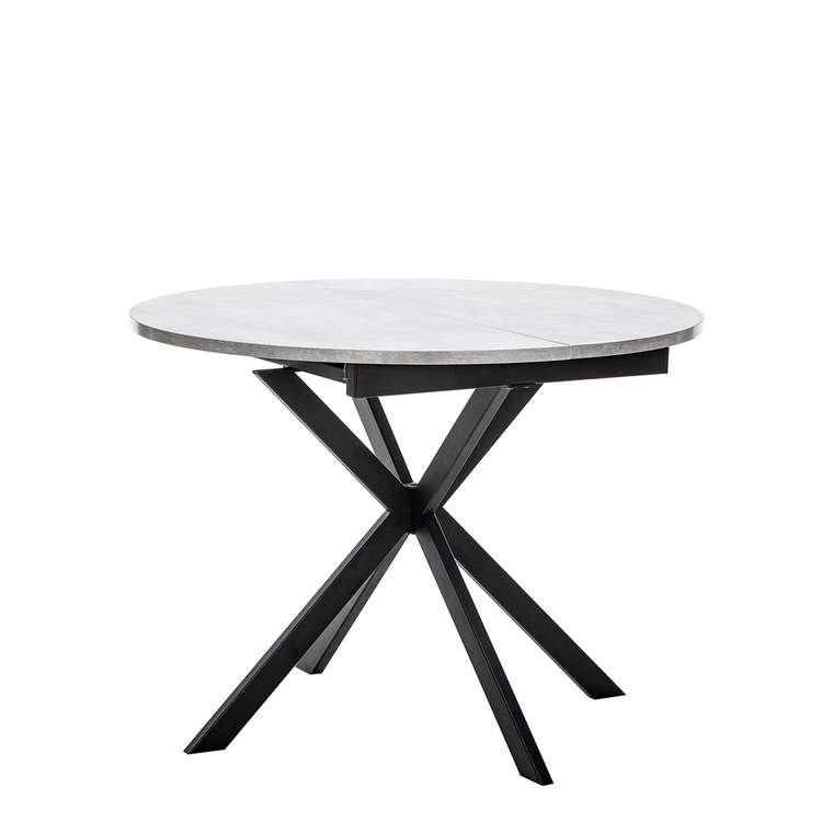 Раздвижной обеденный стол Капри серого цвета