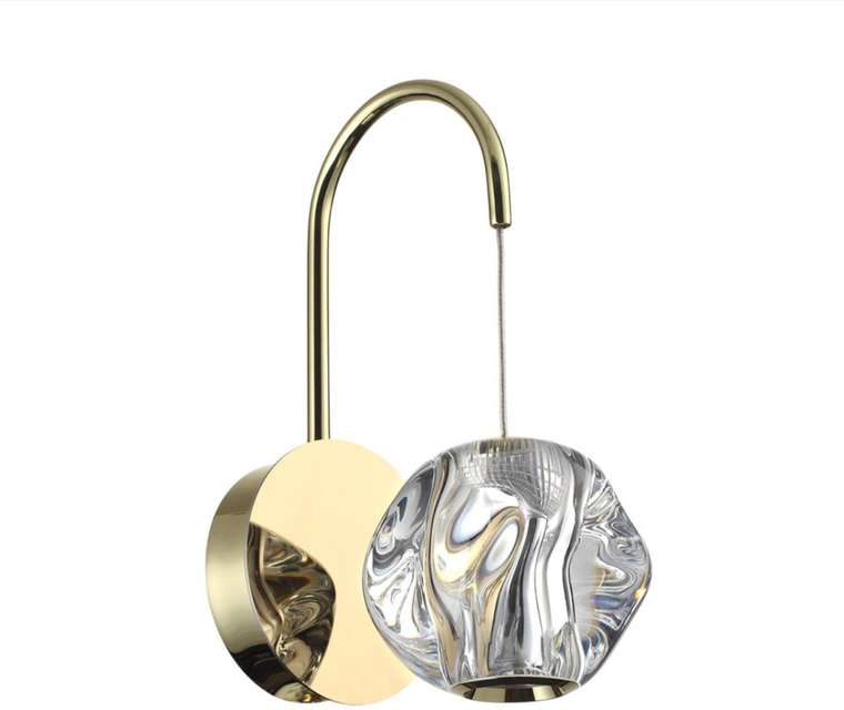 Бра светодиодное Odeon Light Jemstone 5085/5WL золото/прозрачный/металл/акрил LED 5W 4000K 240Лм шарики
