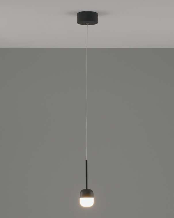 Подвесной светодиодный светильник Drop темно-серого цвета