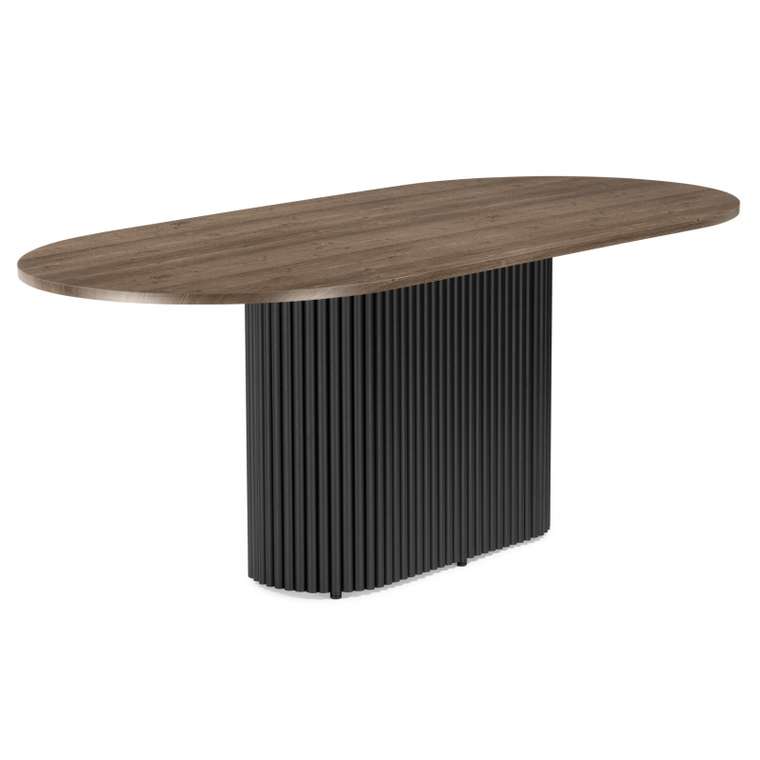 Обеденный стол Барон О 90х200 коричневого цвета