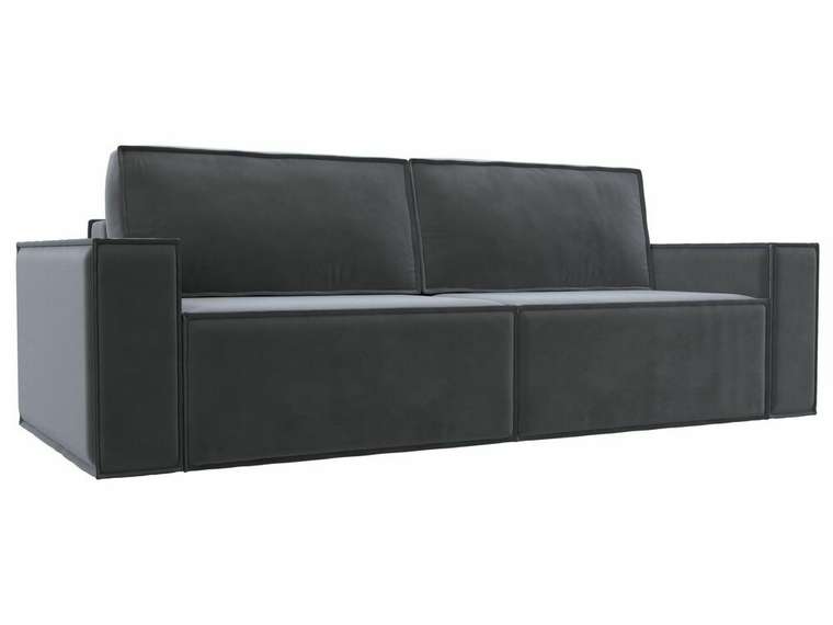 Прямой диван-кровать Куба серого цвета