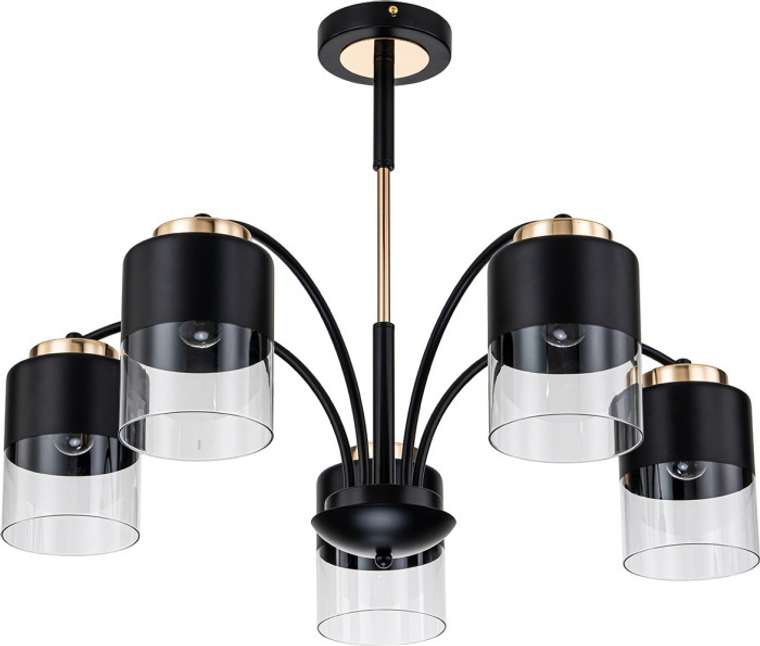 Потолочная люстра на штанге Escada Riche 2121/5P E27*40W Black/Gold