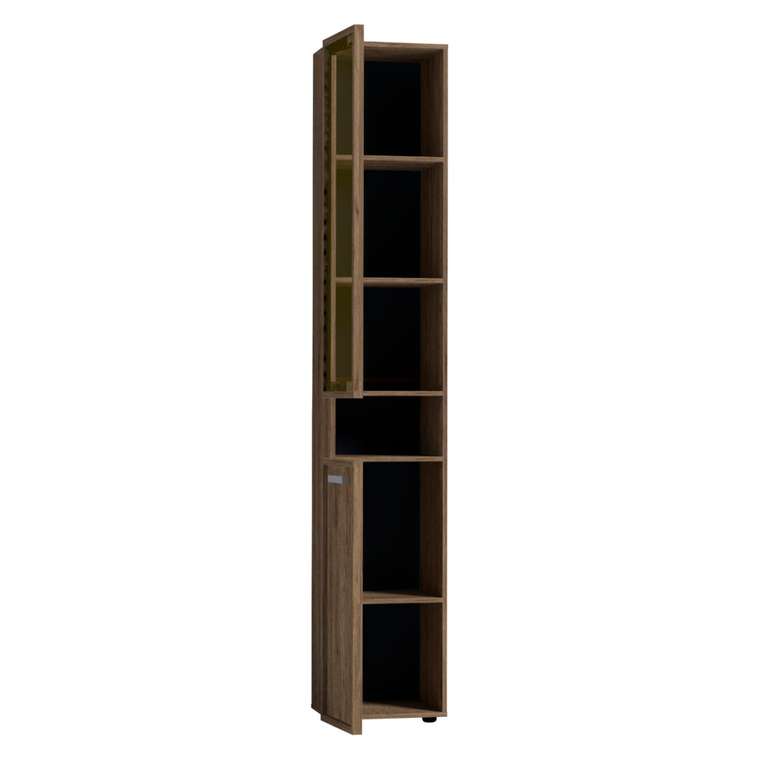 Высокий шкаф для хранения Nature коричневого цвета