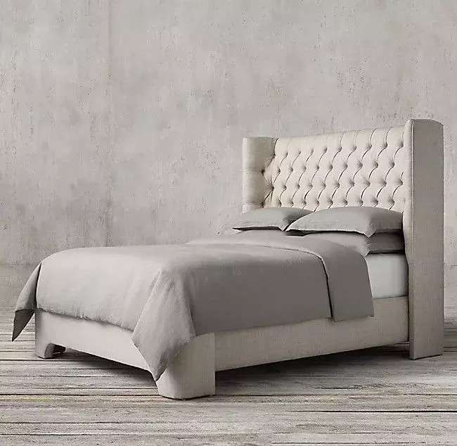 Кровать Atherton Fabric 140х200 бежевого цвета