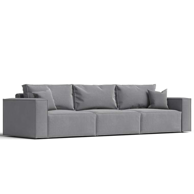 Прямой диван Hygge XL серого цвета