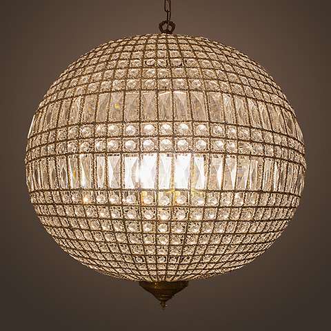 Подвесная люстра в виде шара RESTORATION HARDWARE