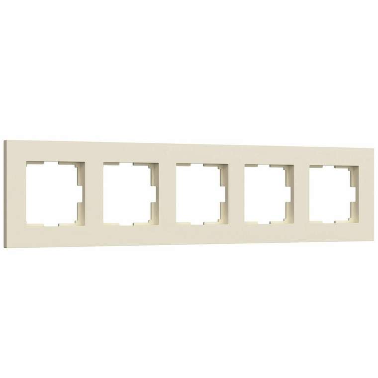 Рамка на 5 постов Slab (айвори софт) W0052962 Slab айвори софт