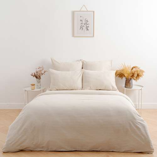 Пододеяльник 'HoReCa' 177х217, страйп-сатин, 100% хлопок, пл. 125 гр./кв. м., 'Бежевый'