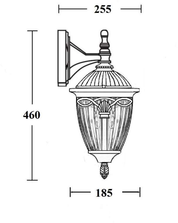 Настенный фонарь уличный IP44 Oasis Light FES 86302 04 Bl