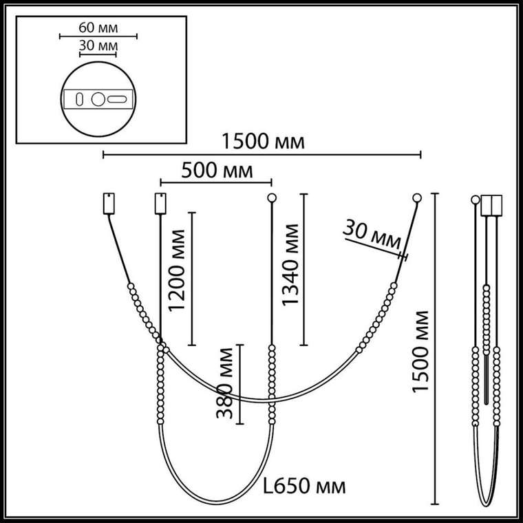 Подвесной светильник Monella 7149/24CL (акрил, цвет белый)