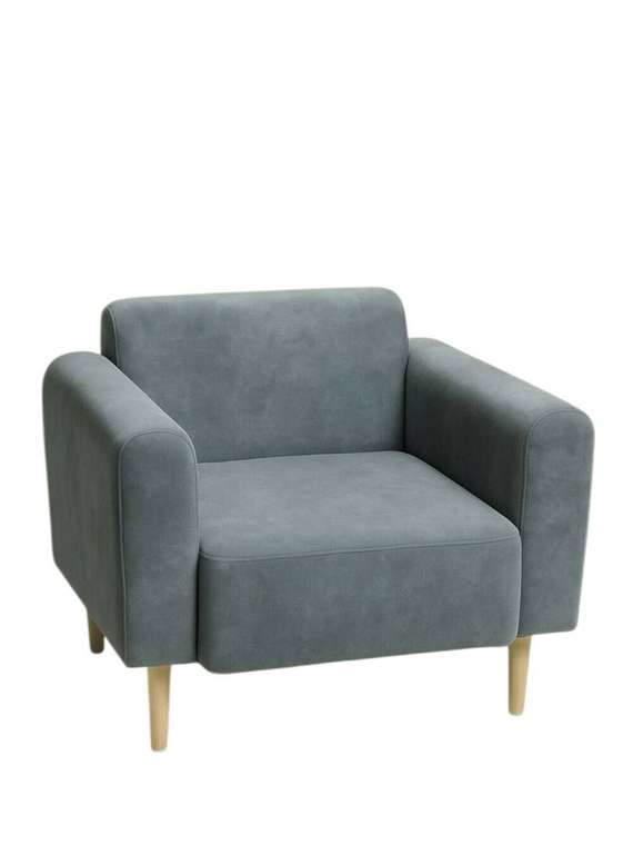 Кресло Рондо светло-серого цвета