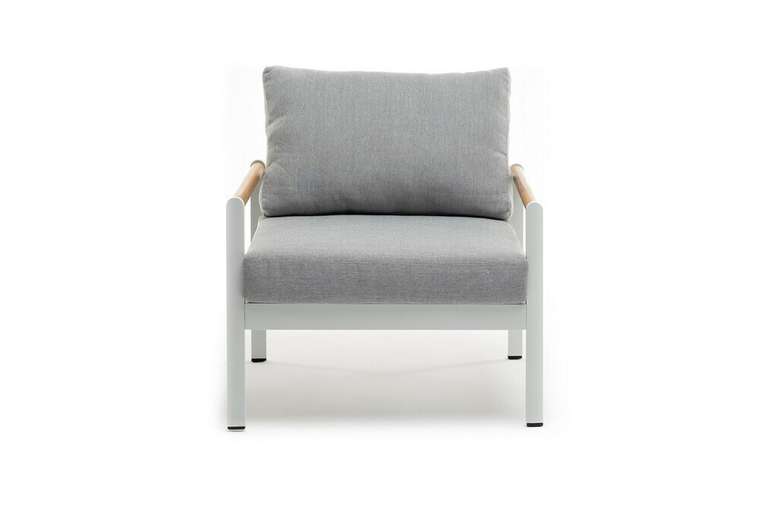 Кресло Maya серо-белого цвета