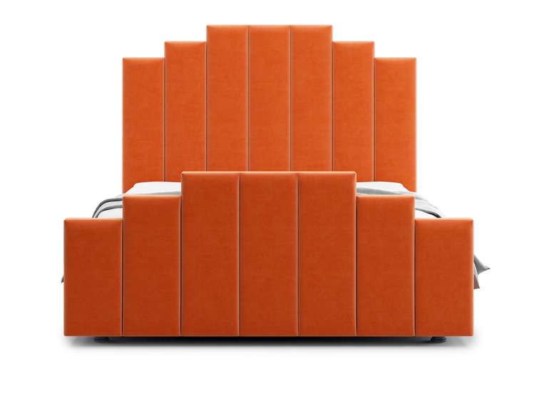 Кровать Velino 140х200 оранжевого цвета с подъемным механизмом