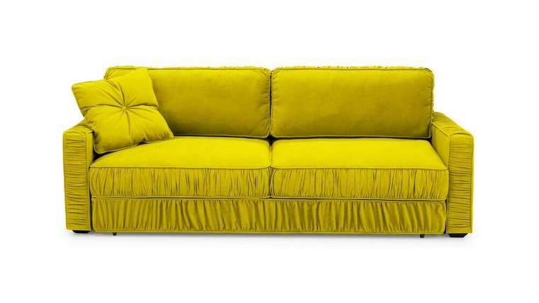 Диван-кровать Бруно желтого цвета