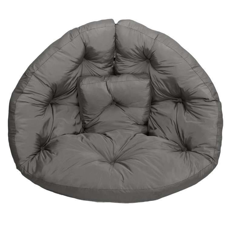 Кресло-футон серого цвета 