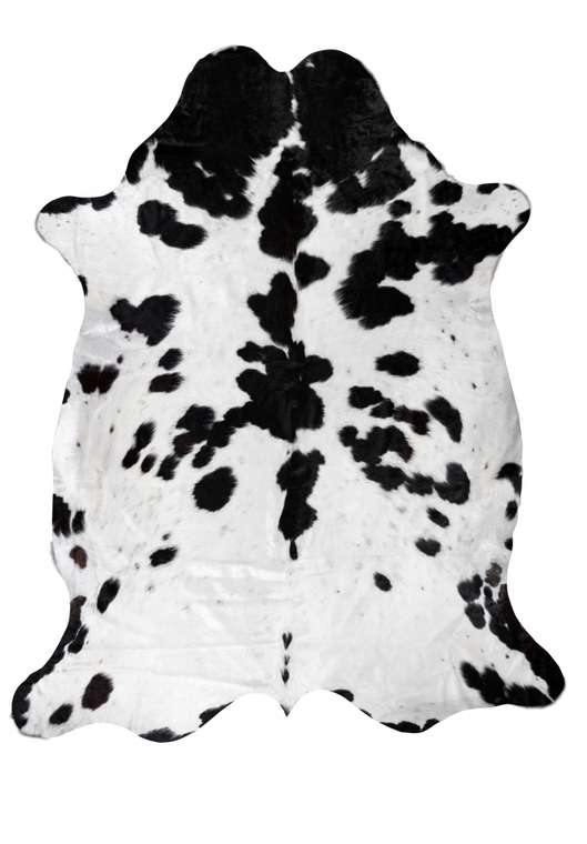 Шкура коровы натуральная Cowhide 200х230 черно-белого цвета