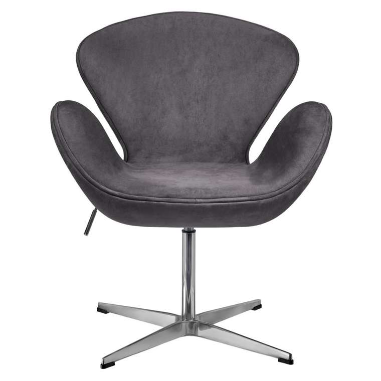 Офисный стул Swan Style Chair темно-серого цвета