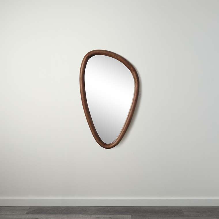 Настенное зеркало Torhill 42х70 в коричневой раме